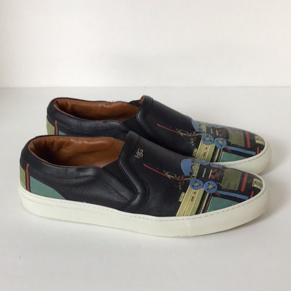 Givenchy Leather Cyborg Robot Sneakers HDG Logo